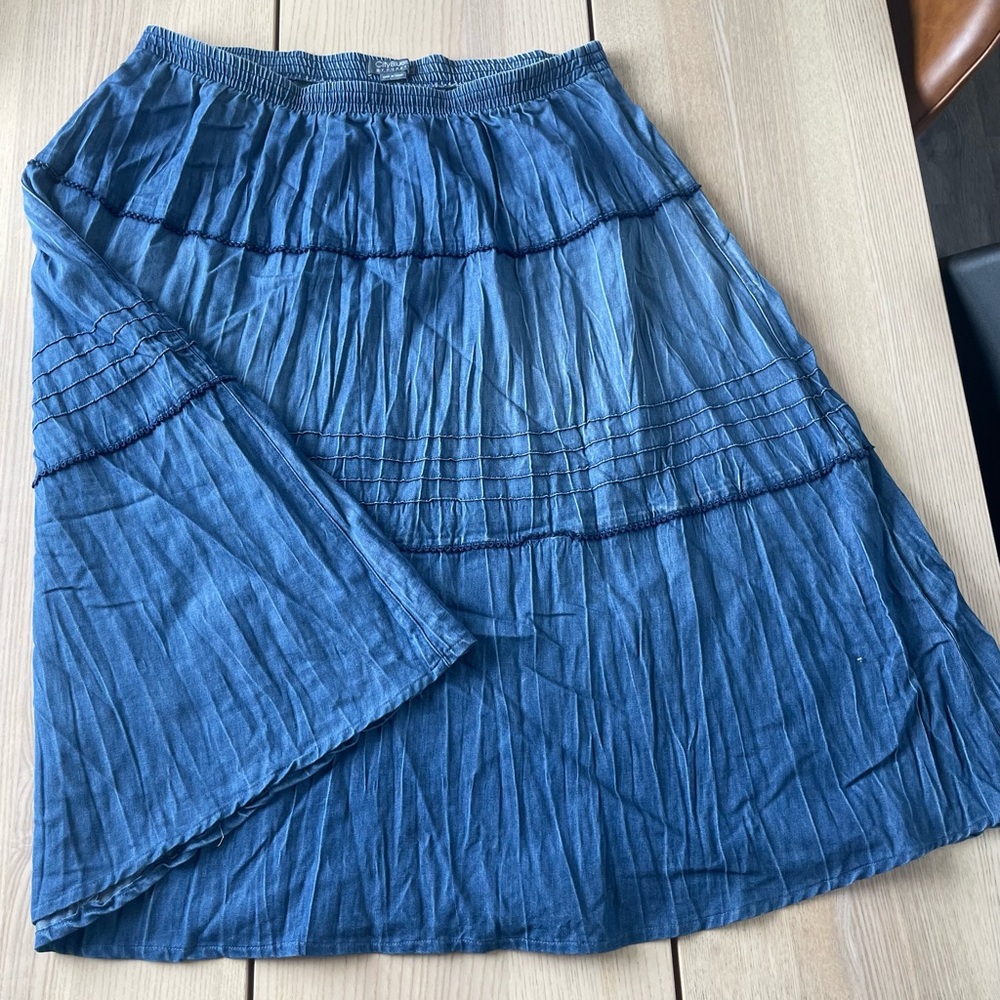 City Blues size 18 denim like skirt, plus size ladies Blue Skirt